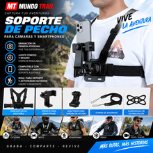 Soporte de pecho Shunmaii para móvil y cámara de acción