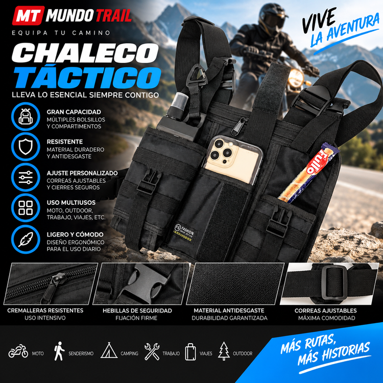 Chaleco de pecho multifuncional