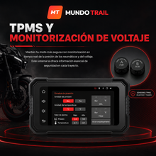 Pantalla CarPlay y Android Auto para moto con GPS, DVR y TPMS