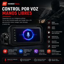 Pantalla CarPlay y Android Auto para moto con GPS, DVR y TPMS