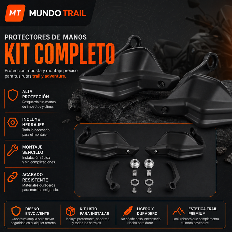 Paramanos para BMW GS, XR y F Series en negro o efecto carbono