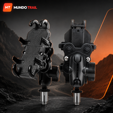 Soporte de móvil para moto con sistema antivibración