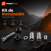 Soporte de móvil para moto con sistema antivibración