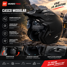 Casco trail UNiK con visor solar integrado