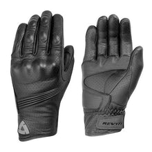 Guantes de moto de piel perforada con protección en nudillos