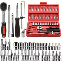 151/46-piece set of automotive machinery tool kits - ratchet torque wrench, integrated solution for motorcycle repair tools