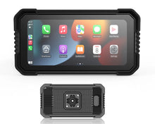 Pantalla CarPlay y Android Auto para moto con GPS, DVR y TPMS