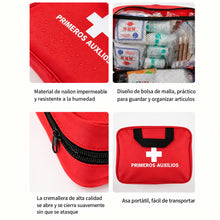184pcs First Aid Kit, Multi-purpose Emergency Medical Supplies Portable Medical Bag, For Outdoor Hiking, Camping And More
