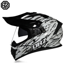 ORZ Motocross Helmet DOT Certification MTB ATV Motorcycle Cascos Carbon Fiber Pattern Off-Road Capacete Motorbike Anti-Glare