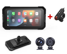 Pantalla CarPlay y Android Auto para moto con GPS, DVR y TPMS