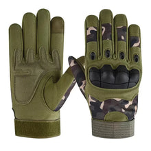 Guantes de moto tácticos impermeables con protección rígida