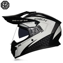 ORZ Motocross Helmet DOT Certification MTB ATV Motorcycle Cascos Carbon Fiber Pattern Off-Road Capacete Motorbike Anti-Glare