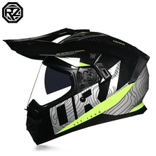 ORZ Motocross Helmet DOT Certification MTB ATV Motorcycle Cascos Carbon Fiber Pattern Off-Road Capacete Motorbike Anti-Glare