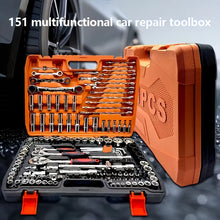 151/46-piece set of automotive machinery tool kits - ratchet torque wrench, integrated solution for motorcycle repair tools
