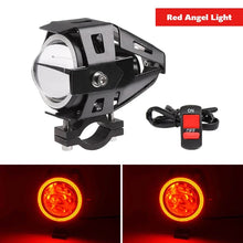 Foco LED auxiliar U7 para moto con luz Angel Eye y 3 modos
