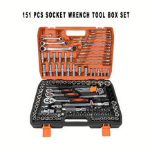 151/46-piece set of automotive machinery tool kits - ratchet torque wrench, integrated solution for motorcycle repair tools