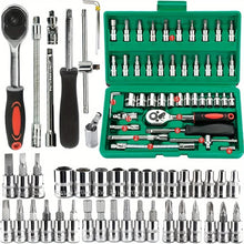 151/46-piece set of automotive machinery tool kits - ratchet torque wrench, integrated solution for motorcycle repair tools